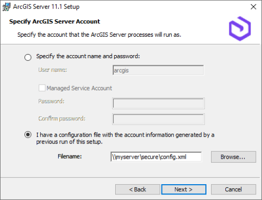 Import a server configuration file.